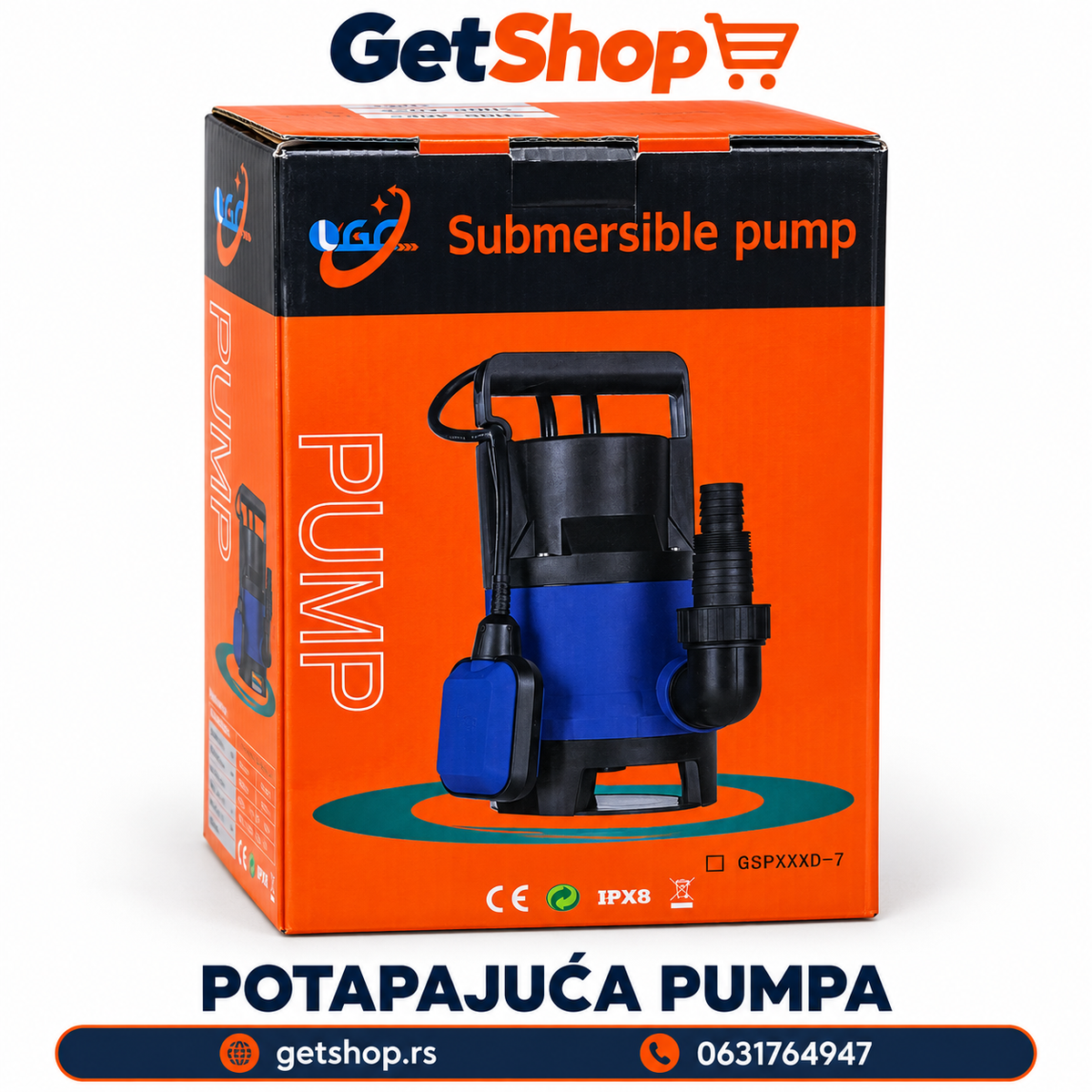 POTAPAJUĆA PUMPA ZA VODU SA PLOVKOM