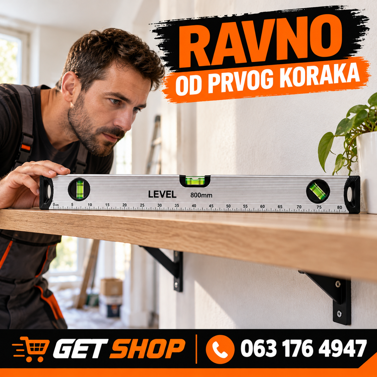 ALUMINIJUMSKE LIBELE U SETU SA MERNOM SKALOM | 30, 60, 80 I 100 cm