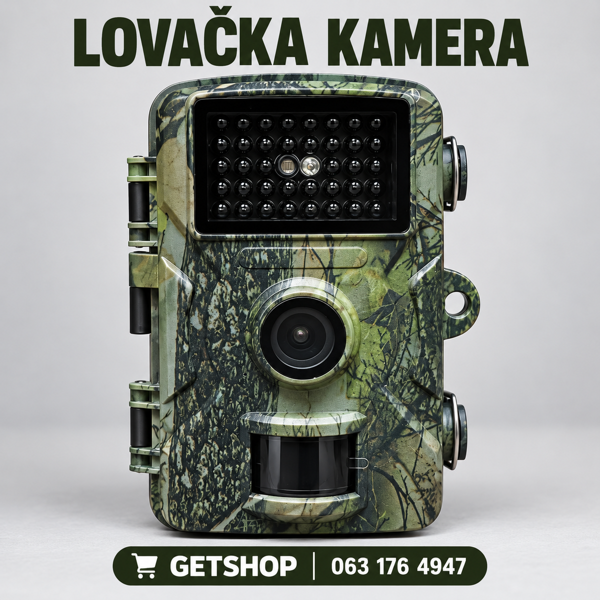 Lovačka kamera sa noćnim snimanjem – Full HD 1080p, PIR senzor, IP65