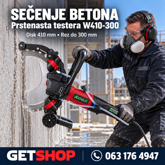 PRSTENASTA TESTERA ZA BETON
