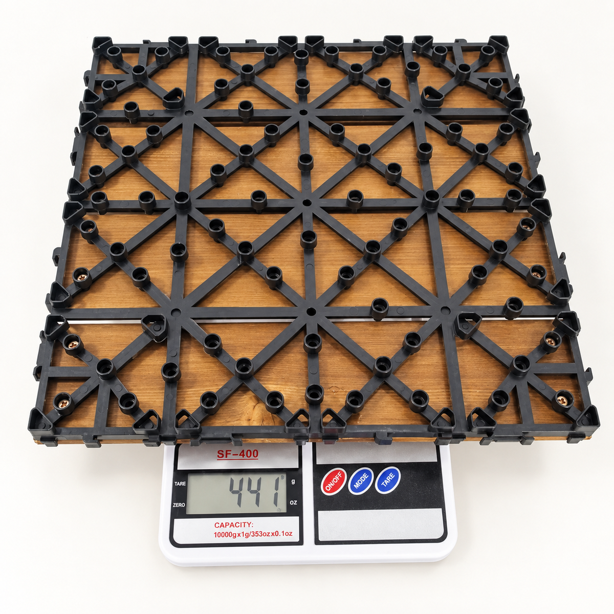 GETSHOP drveni deking klik pločice 30×30 cm – cena za 1 m²
