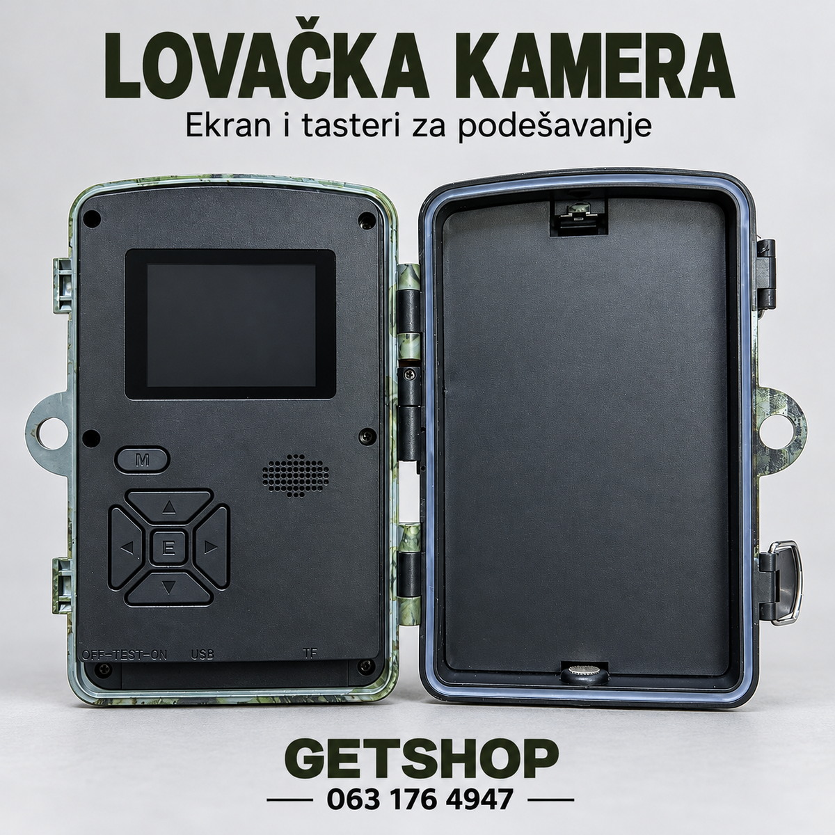 Lovačka kamera sa noćnim snimanjem – Full HD 1080p, PIR senzor, IP65