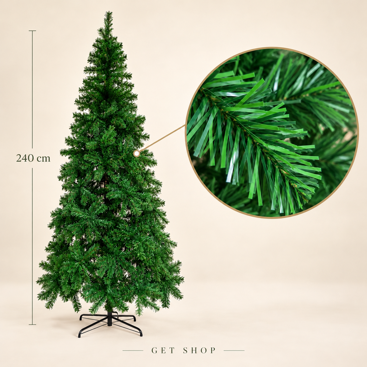 Novogodišnja jelka Nordic Elegance – 240 cm | 1.050 grančica