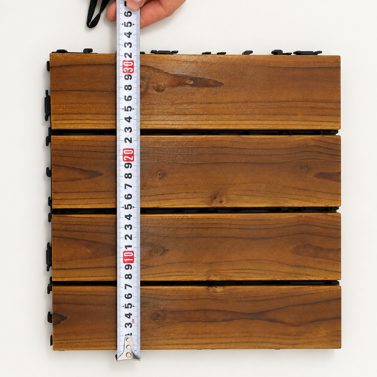 GETSHOP drveni deking klik pločice 30×30 cm – cena za 1 m²