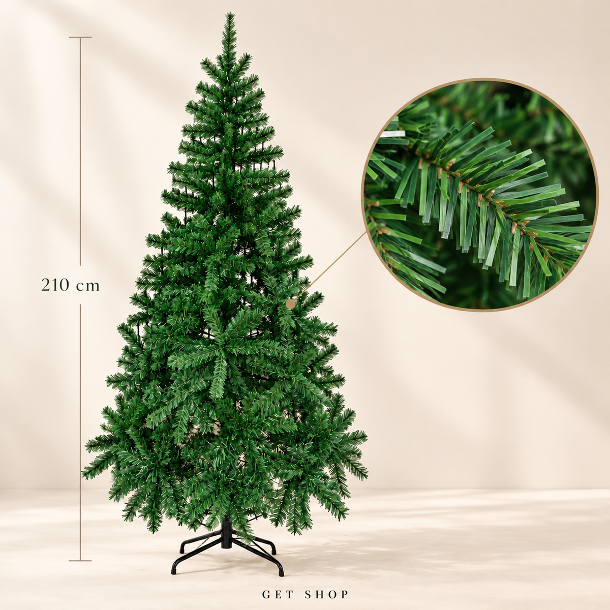 Novogodišnja jelka Nordic Elegance – 210 cm | 750 grančica