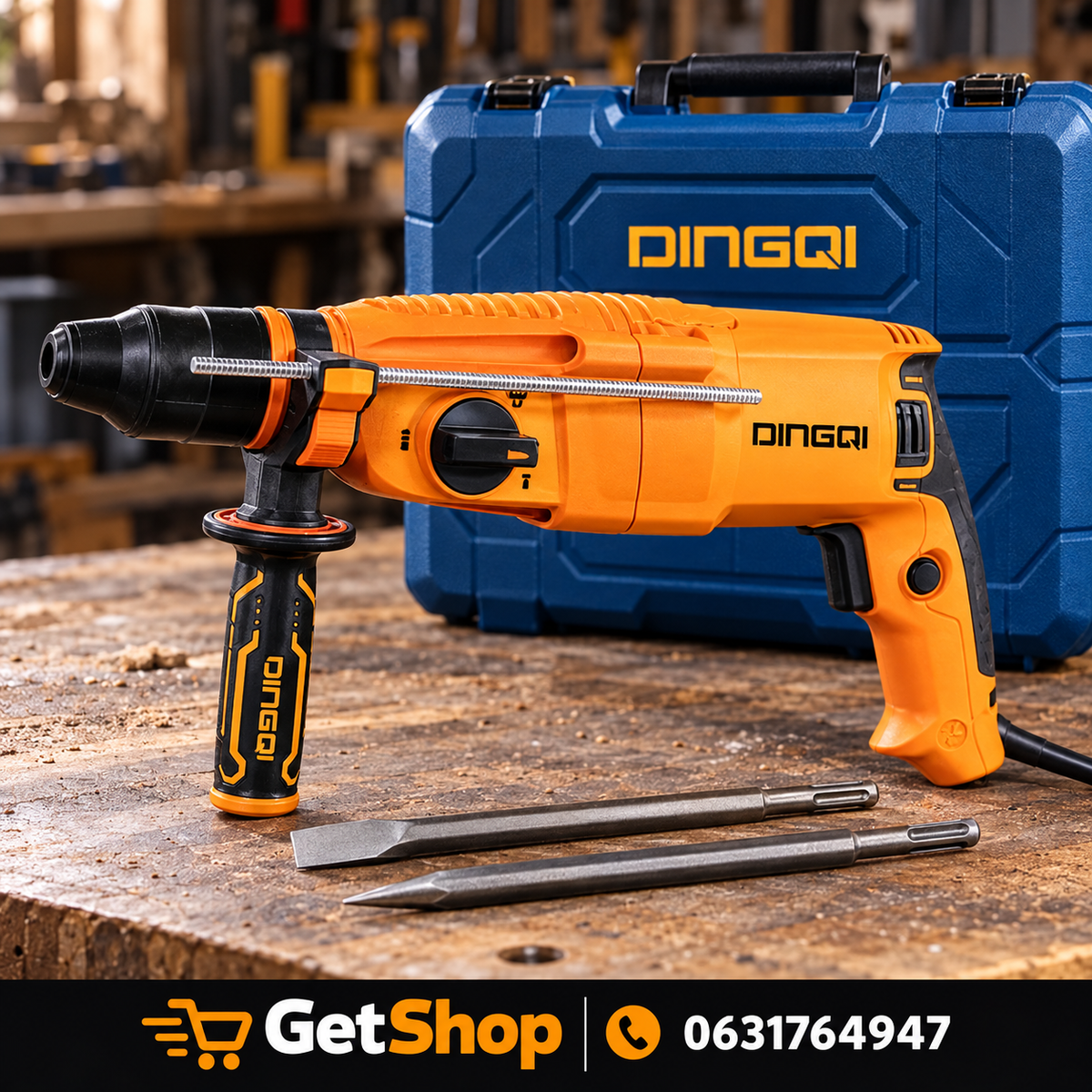 DINGQI čekić-bušilica 800 W / 26 mm – električni rotacioni čekić