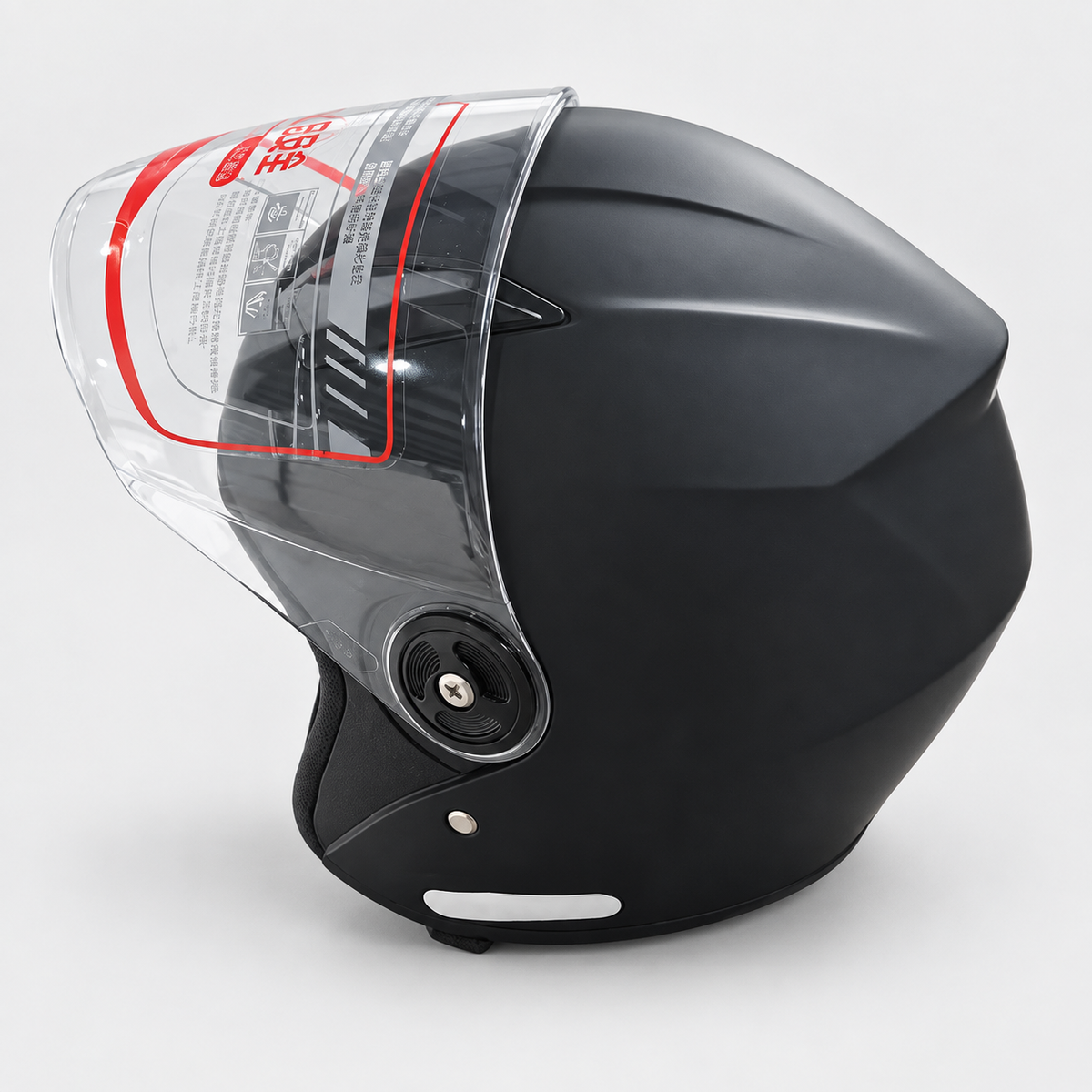 Moto kaciga Mat Crna sa Vizorom
