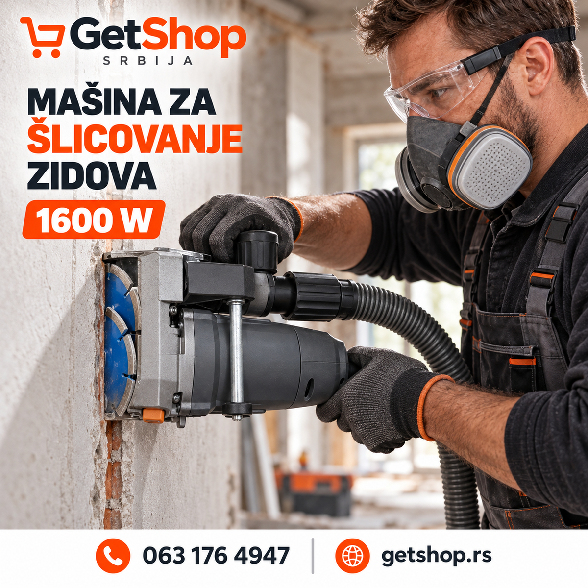 MAŠINA ZA ŠLICOVANJE ZIDOVA