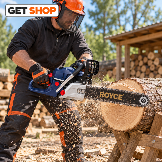 ROYCE benzinska motorna testera 58 cm³ – 2,5 kW, mač 50 cm