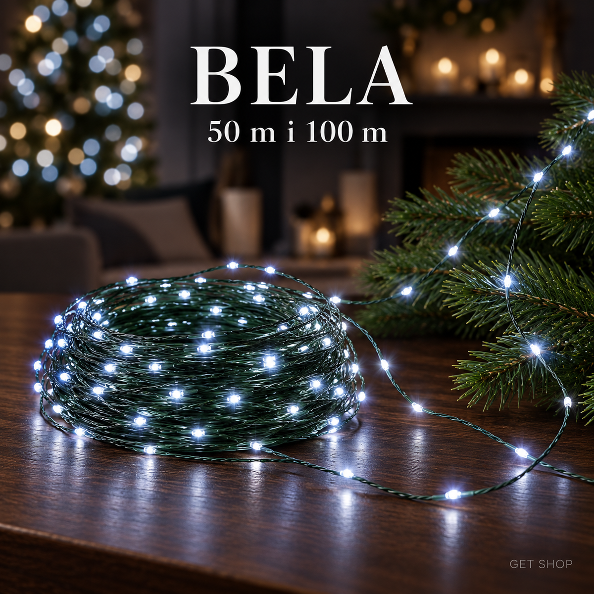 Novogodišnje LED lampice „Čarobna nit” – 50 m i 100 m