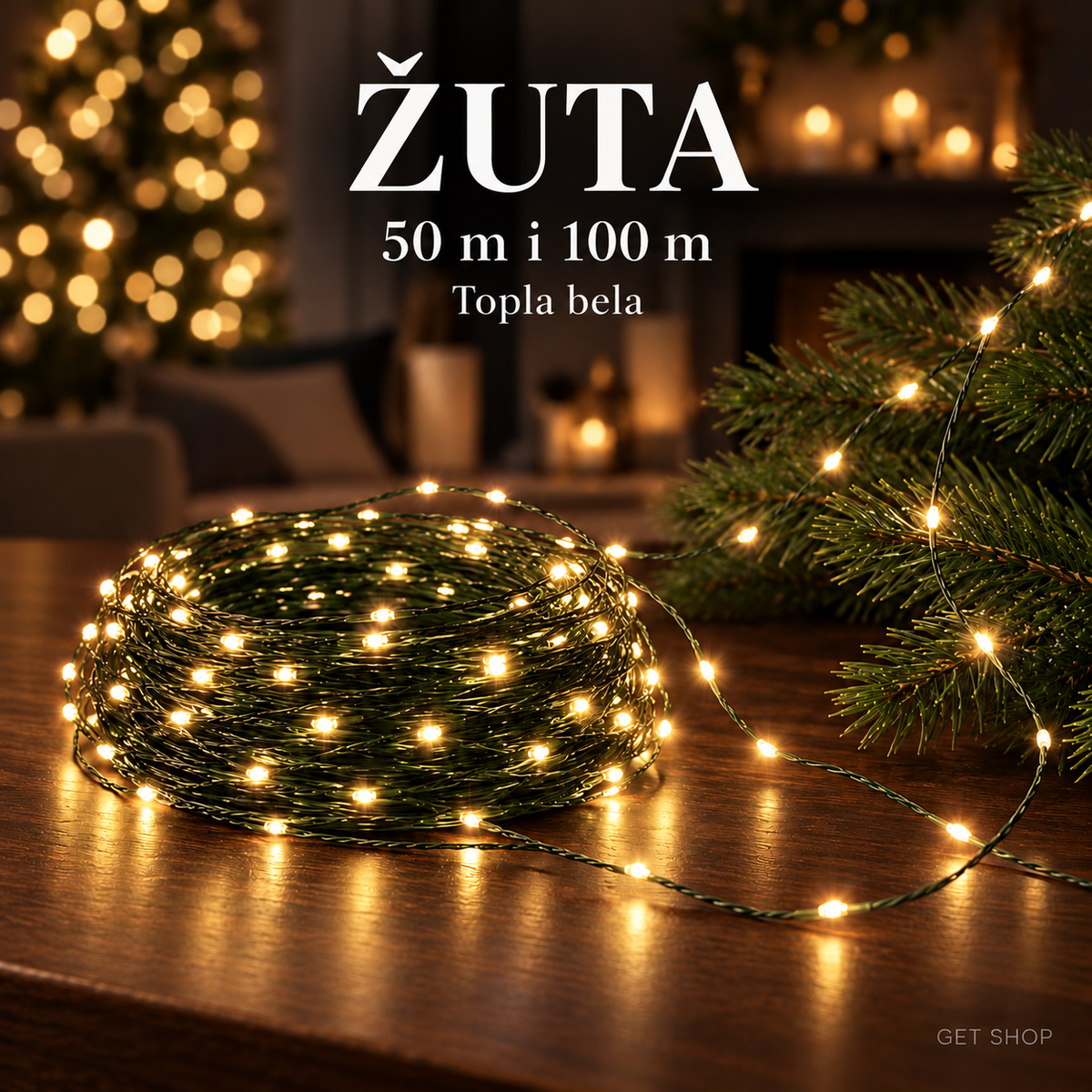 Novogodišnje LED lampice „Čarobna nit” – 50 m i 100 m