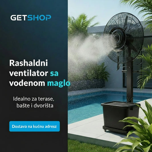 Industrijski Ventilator sa Raspršivačem Vode 41L – GetShop preporuka