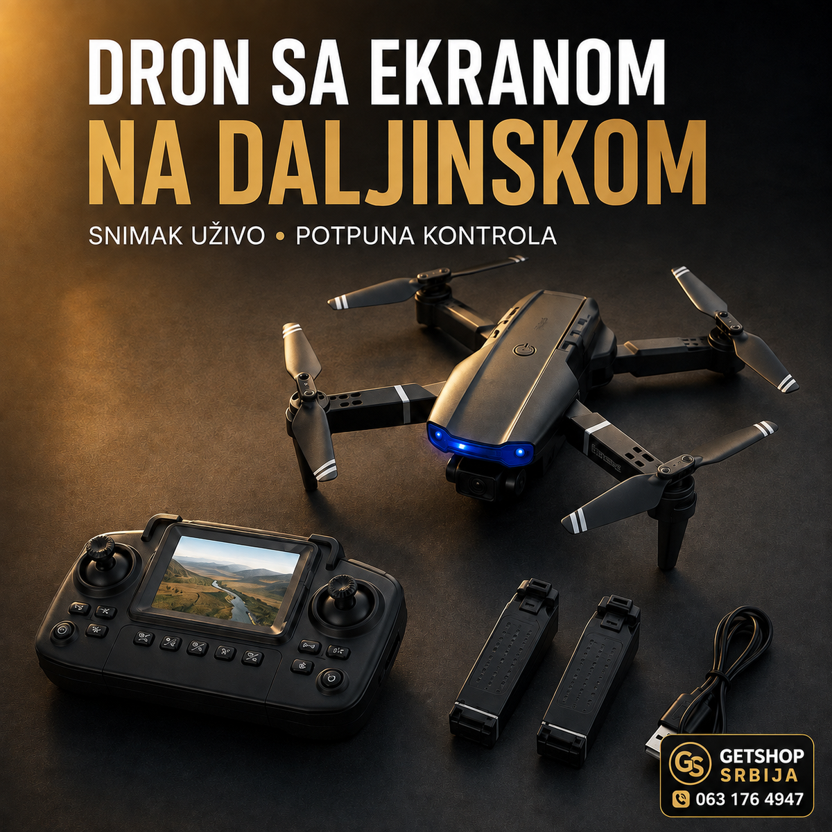 Dron sa Ekranom – Wi-Fi HD